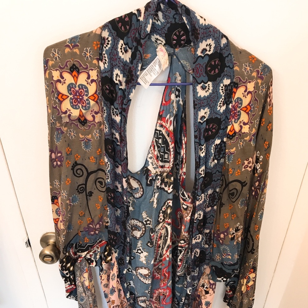 Free People-Mix color kimono